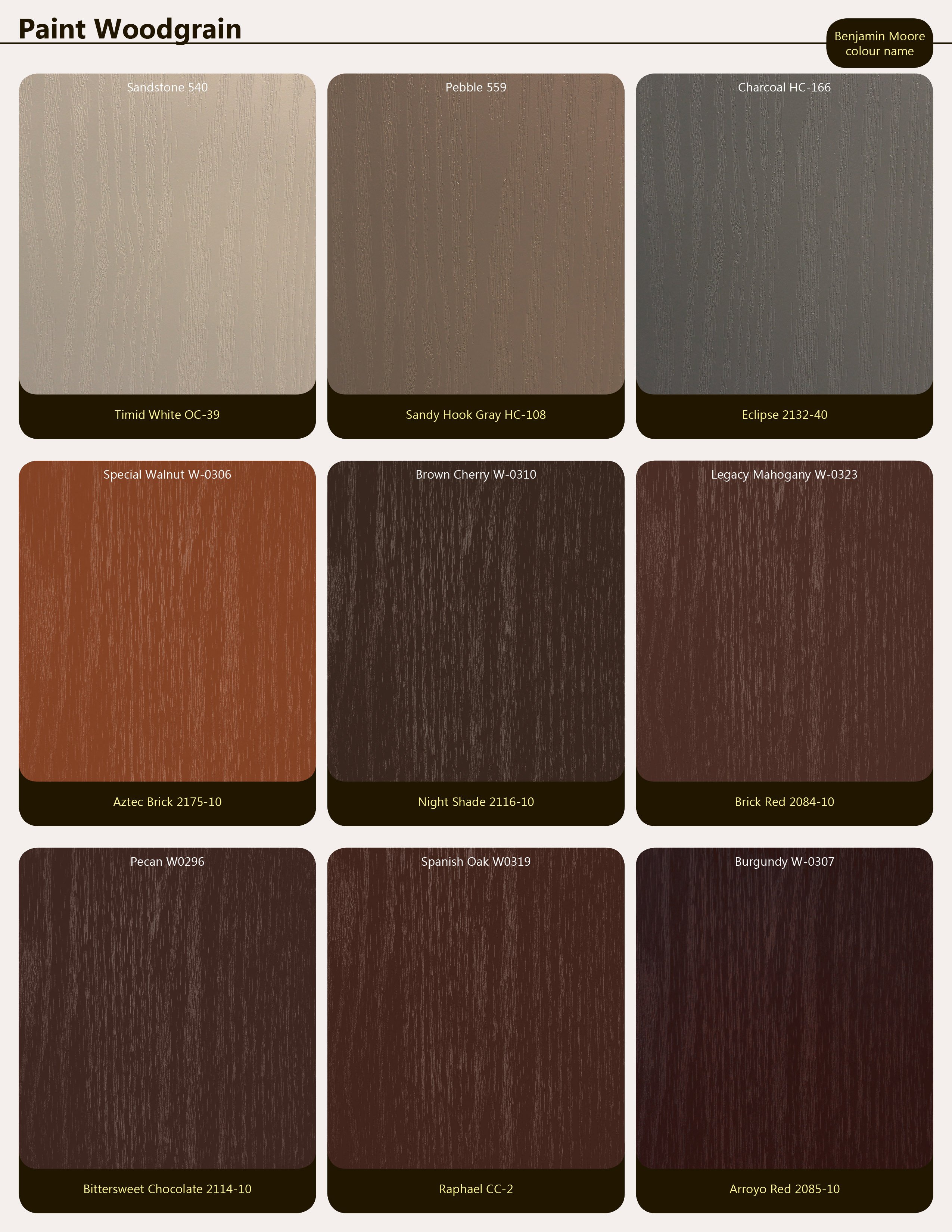 Benjamin Moore Aztec Brick (2175-10) Paint color codes, similar